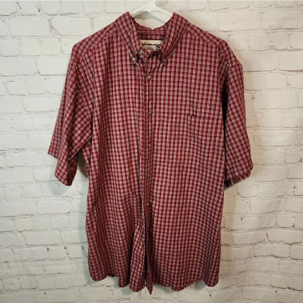 Men's Wrangler "Rugged Wear" button-down shirt, size XL